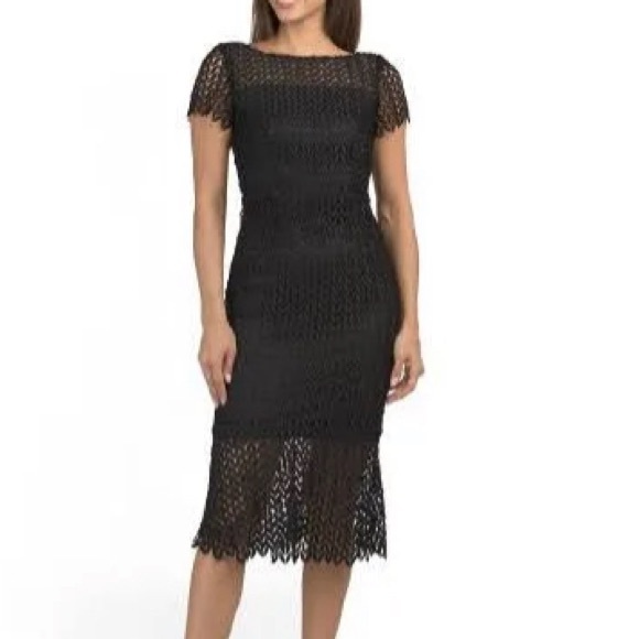 Kay Unger Black Lace Dress - Picture 2 of 5